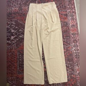 BOOHOO Beige pleated trouser/culotte